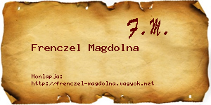 Frenczel Magdolna névjegykártya